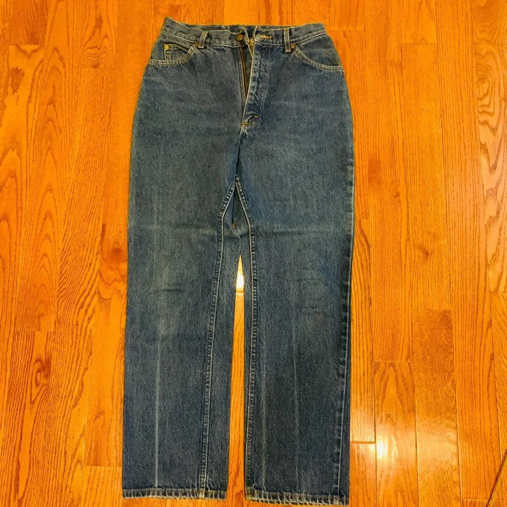 LL Bean Fleece Jeans Denim Women's Vintage Size 12